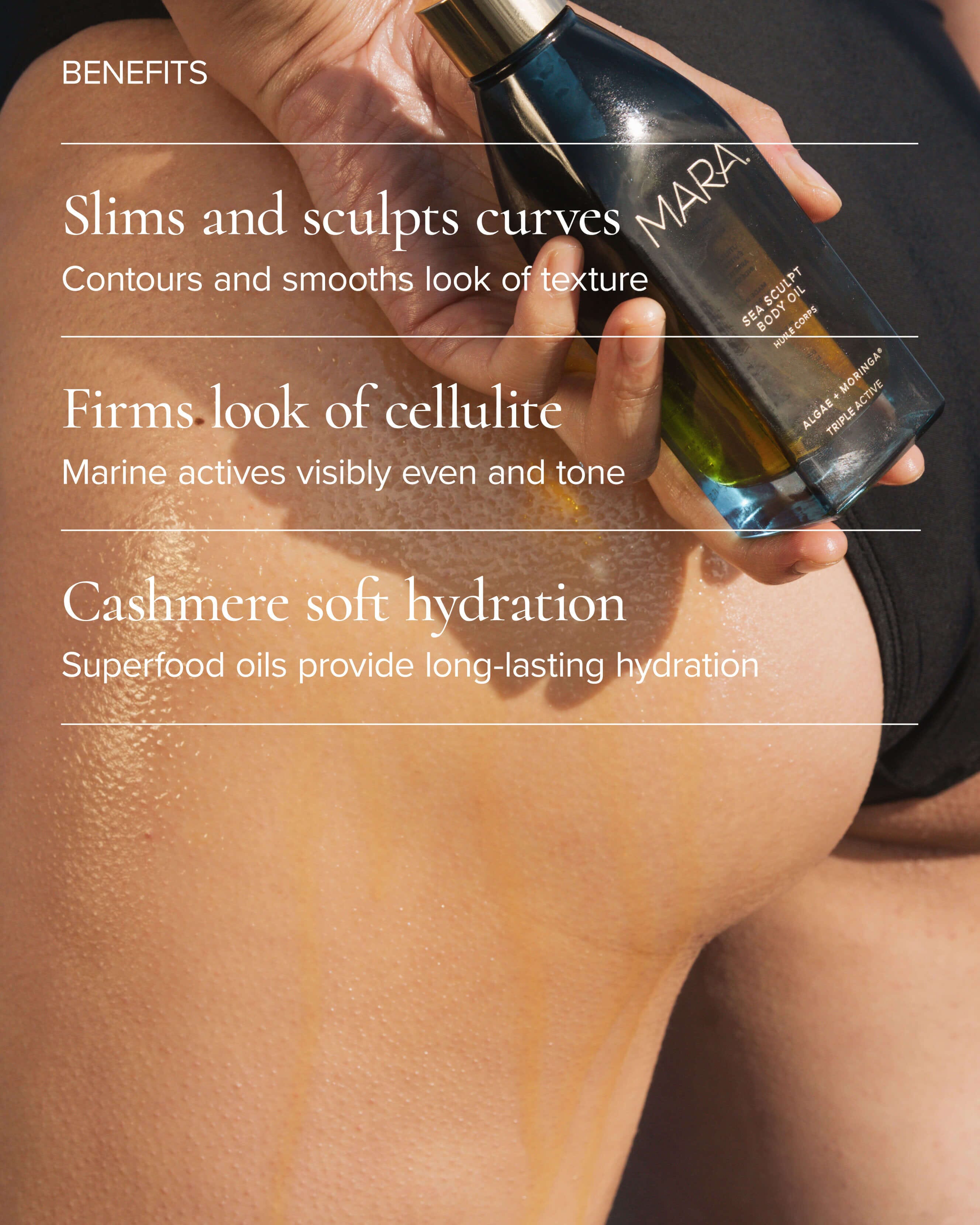 Sea Sculpt Body Oil for Firmness & Cellulite with Algae + Moringa