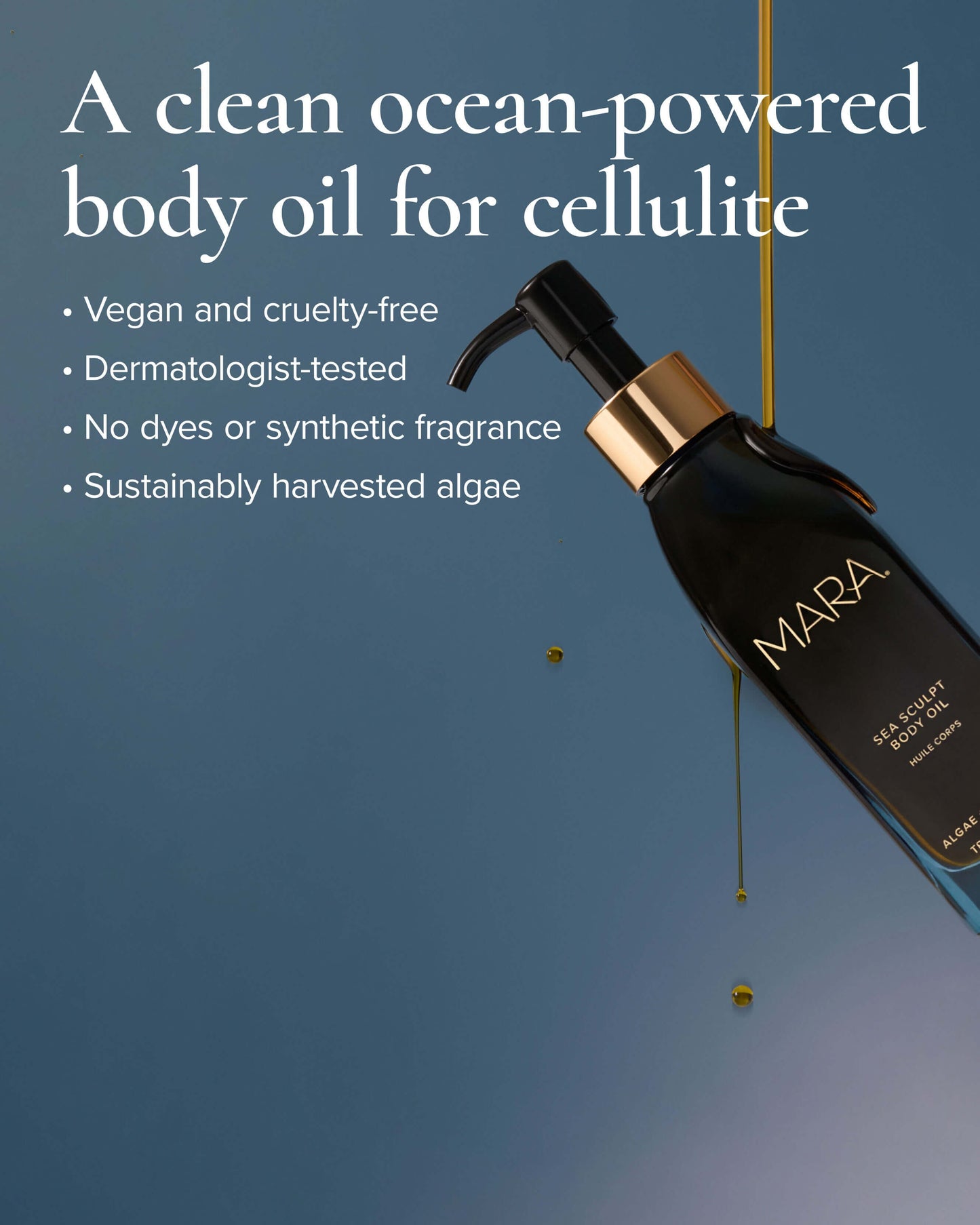 Sea Sculpt Body Oil for Firmness & Cellulite with Algae + Moringa