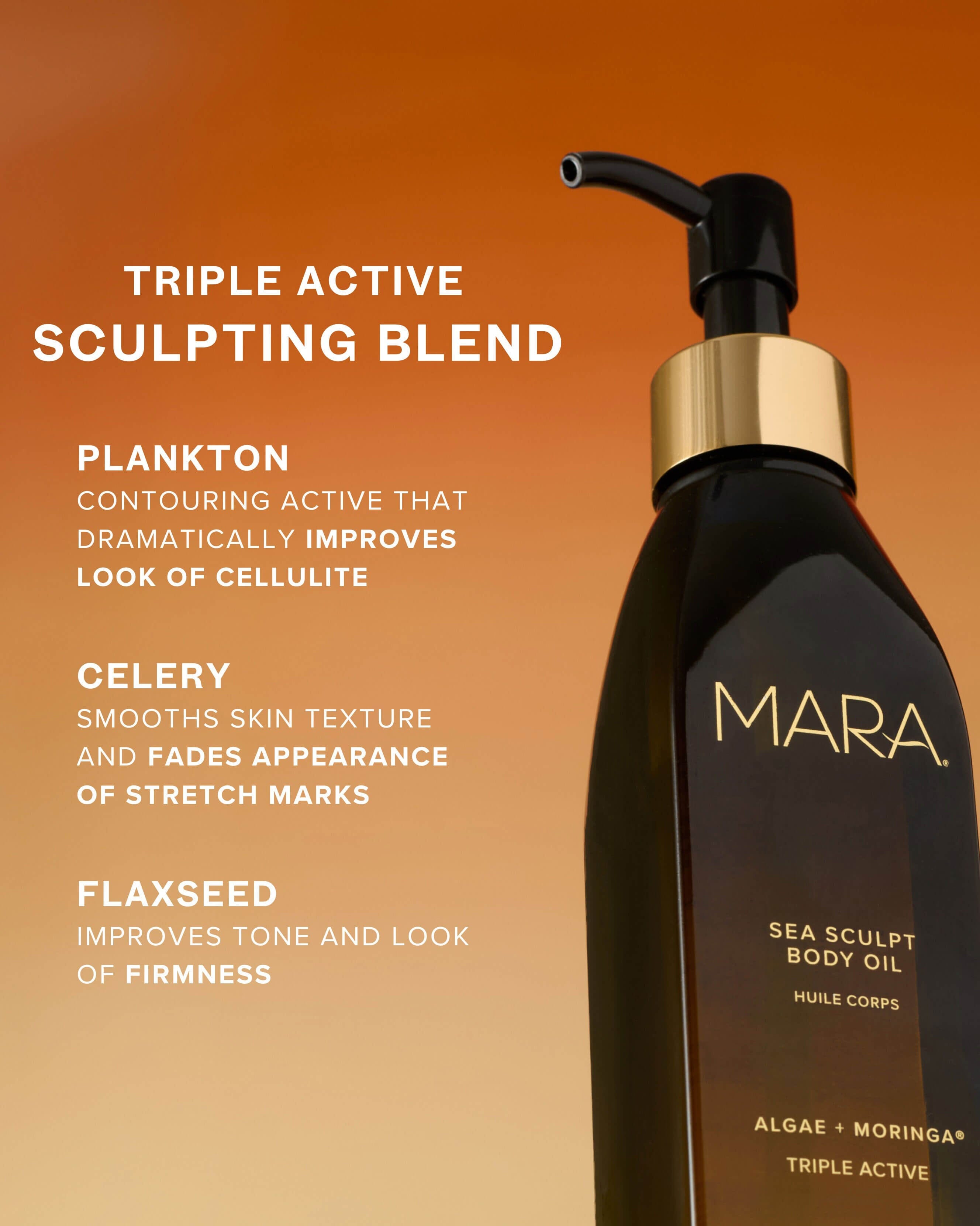 Sea Sculpt Body Oil for Firmness & Cellulite with Algae + Moringa