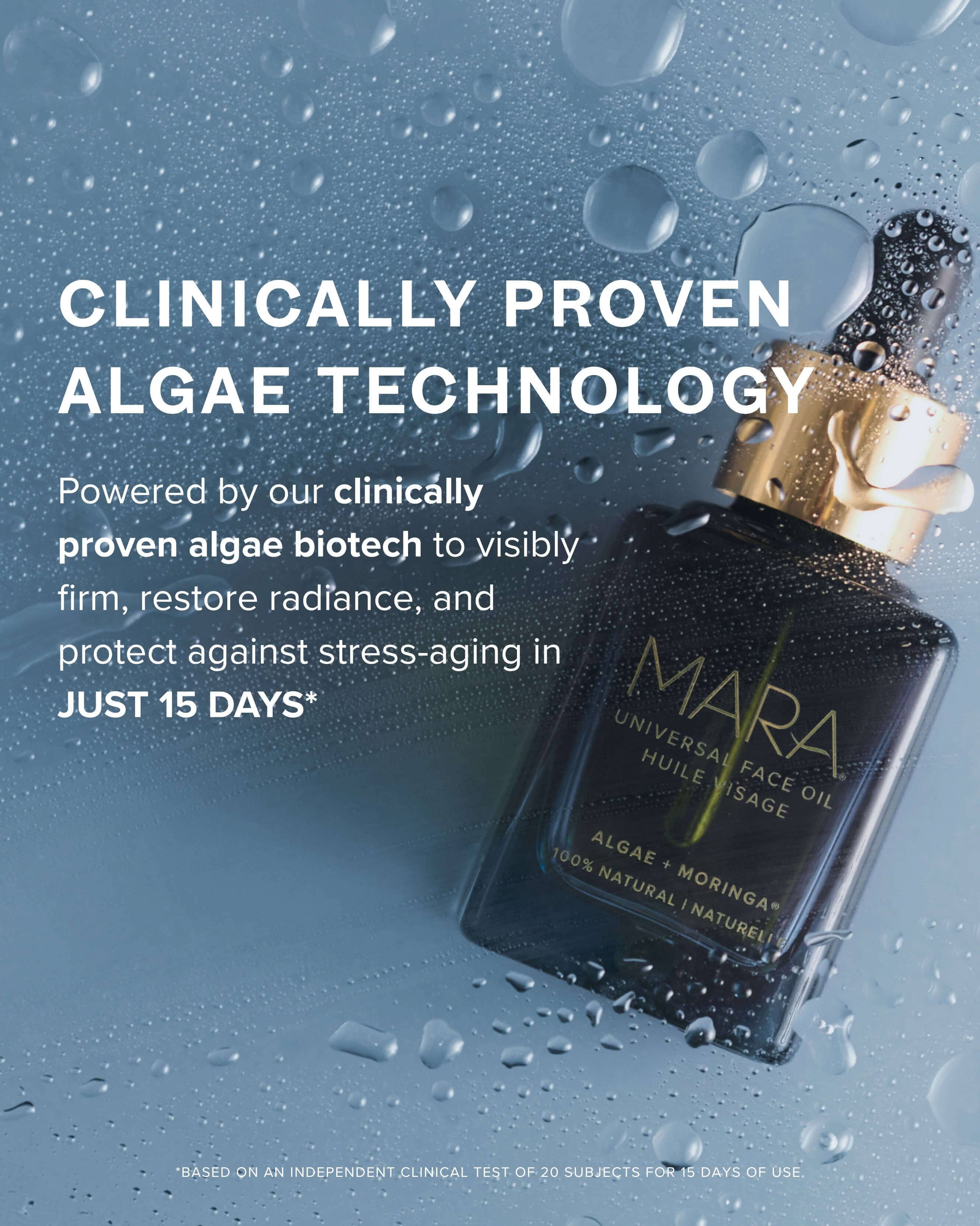 Universal Hydrating Face Oil for Anti-Aging and Glow with Algae + Moringa