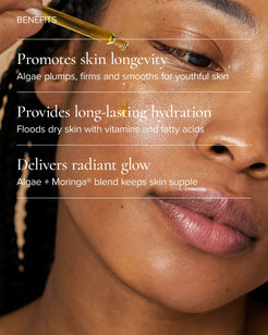 Universal Hydrating Face Oil for Anti-Aging and Glow with Algae + Moringa