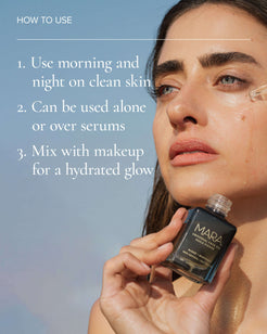 Universal Hydrating Face Oil for Anti-Aging and Glow with Algae + Moringa