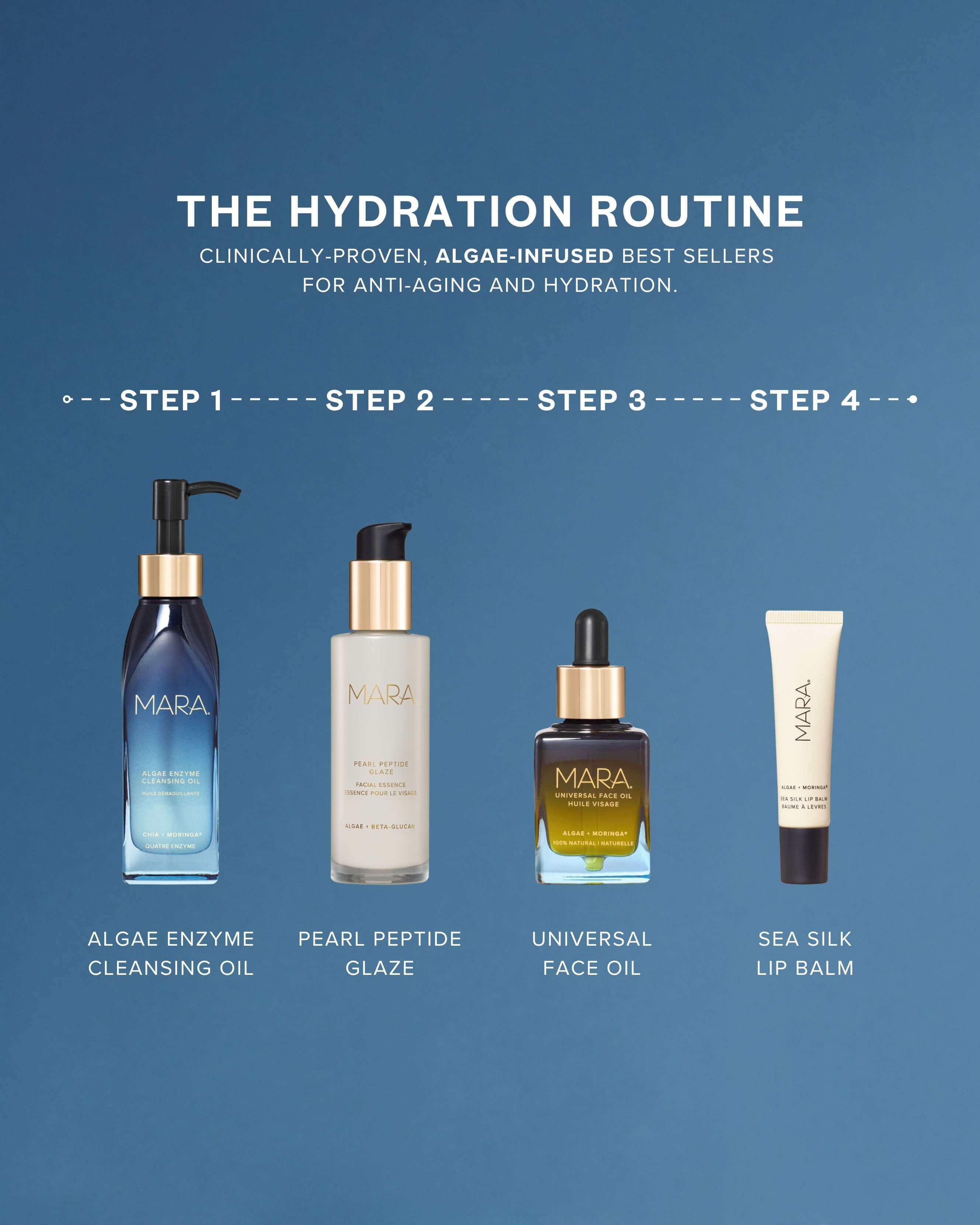 Universal Hydrating Face Oil for Anti-Aging and Glow with Algae + Moringa