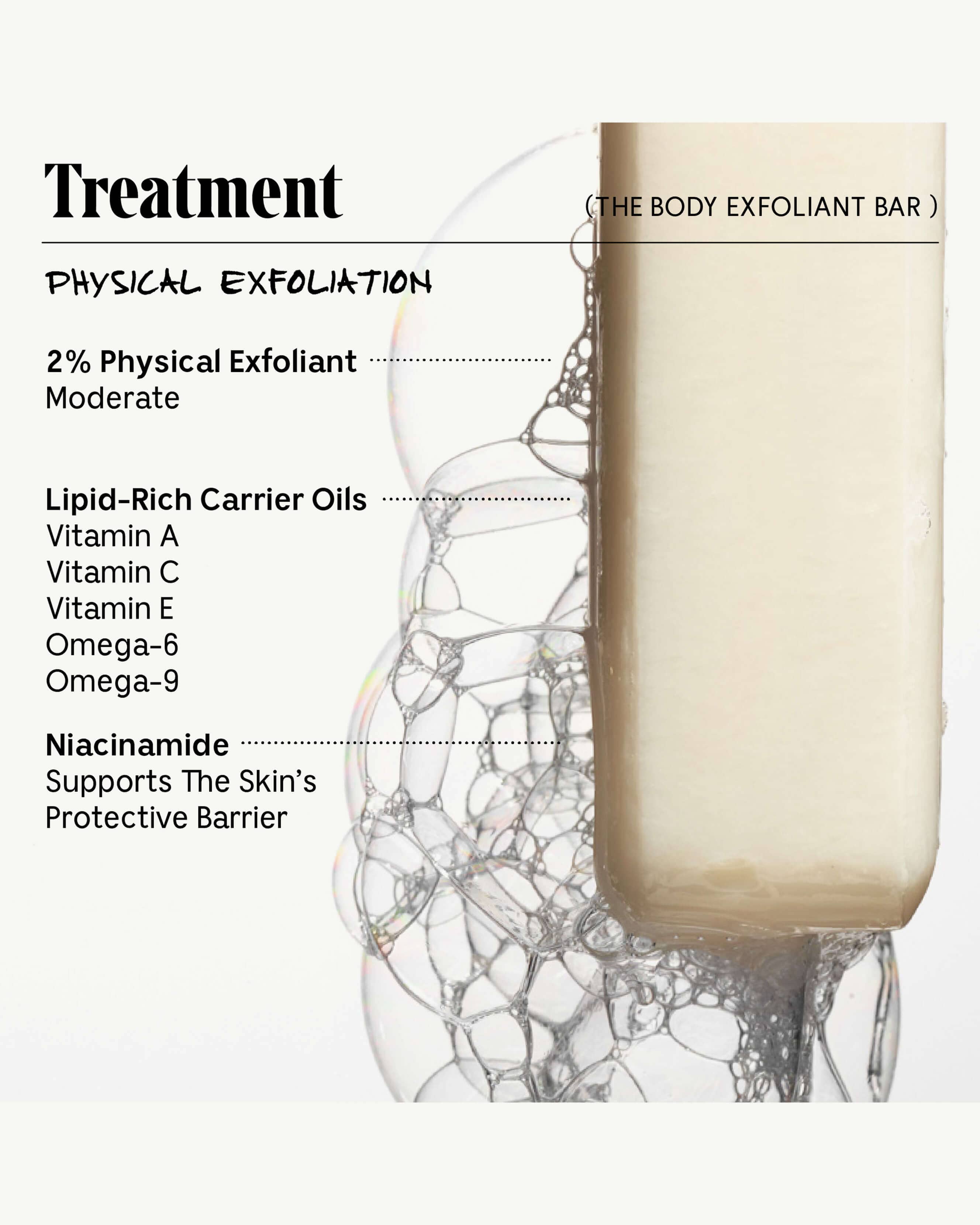 The Body Exfoliant Bar Trio 2% Physical Exfoliant