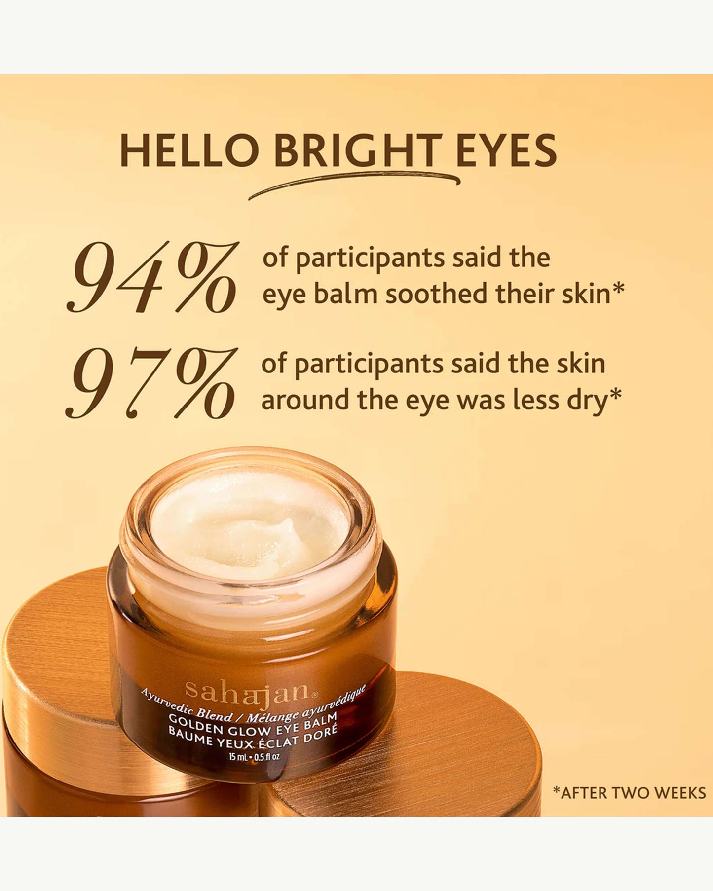 Golden Glow Eye Balm with Ghee, Centella & Eyebright