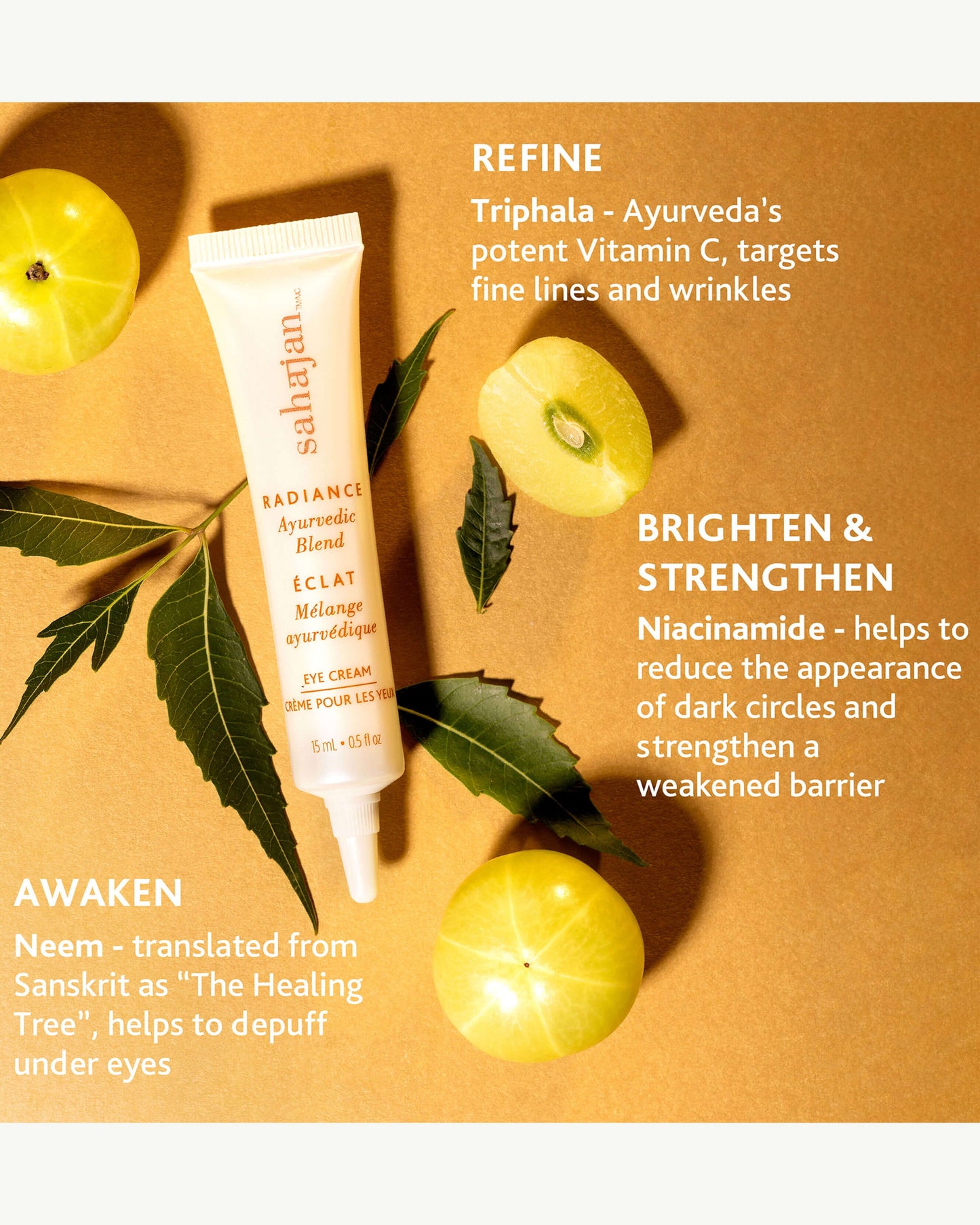 * Radiance Eye Cream with Niacinamide, Vitamin C & Adaptogens