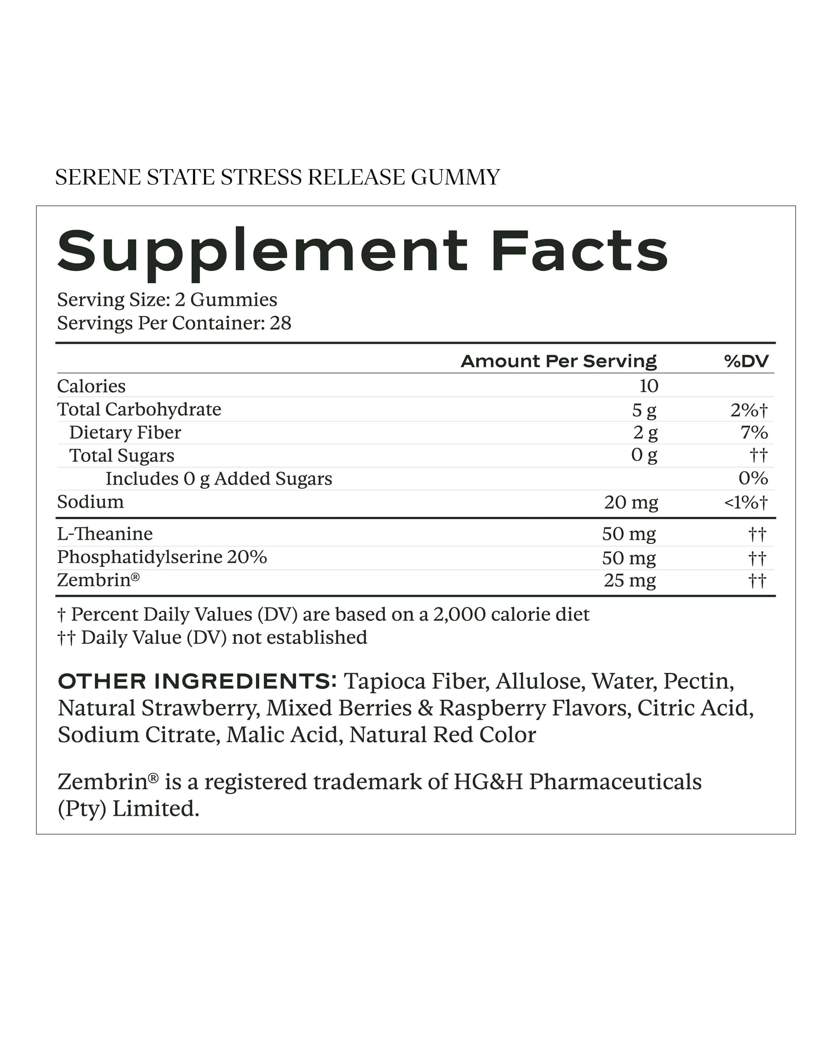 Serene State Stress Release Gummy