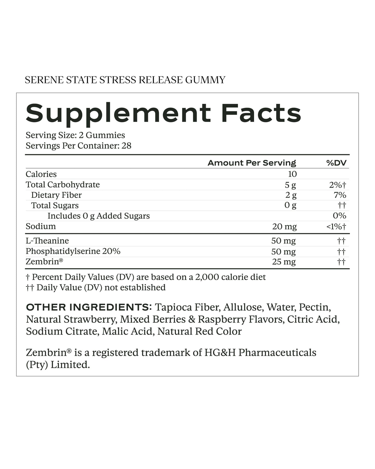 Serene State Stress Release Gummy