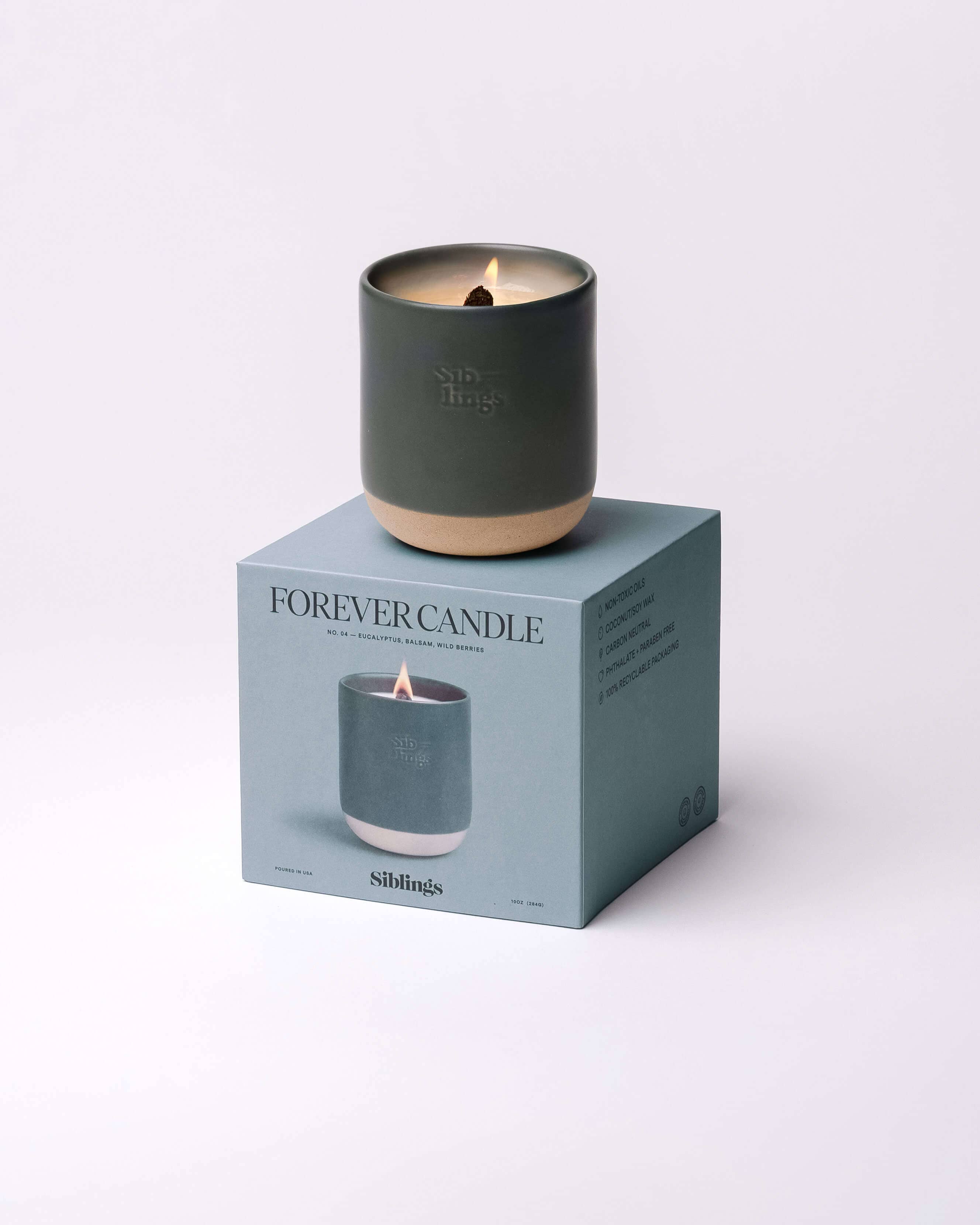 Forever Candle No 04 — Eucalyptus, Balsam, Wild Berries