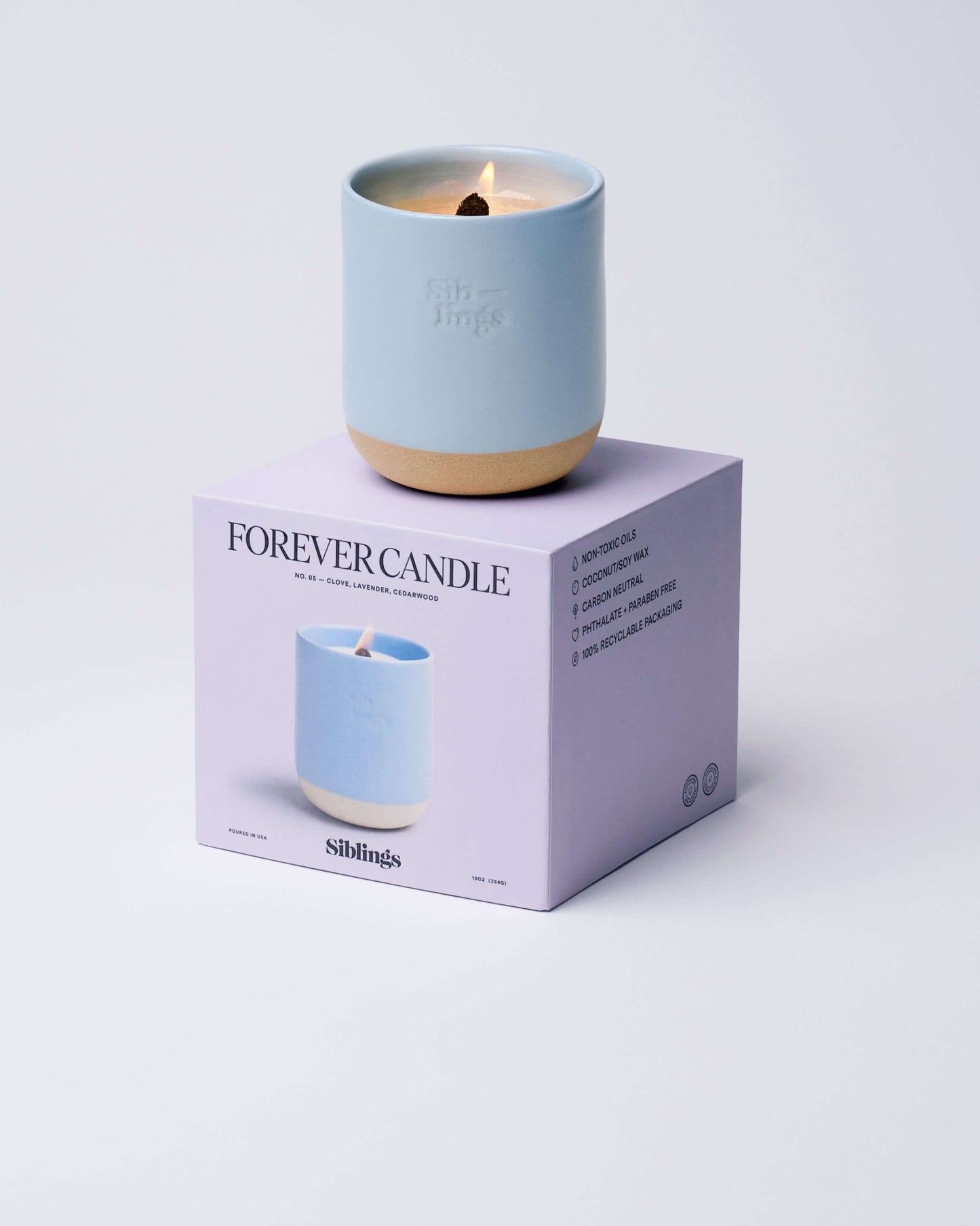 Forever Candle No 05 — Clove, Lavender, Cedarwood