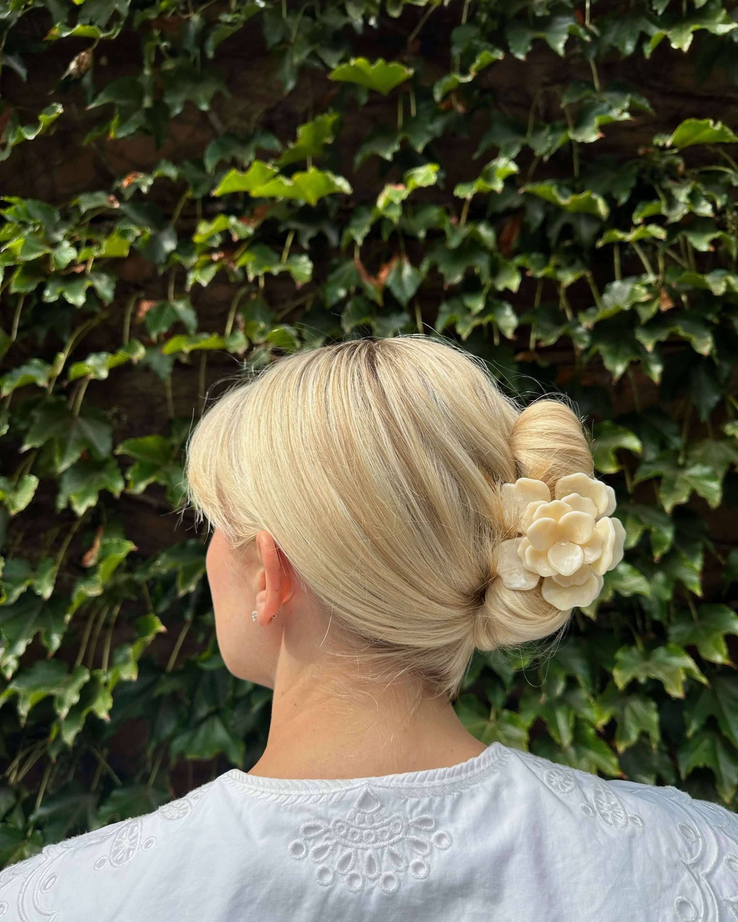 Handmade Origami Gardenia Hair Clip