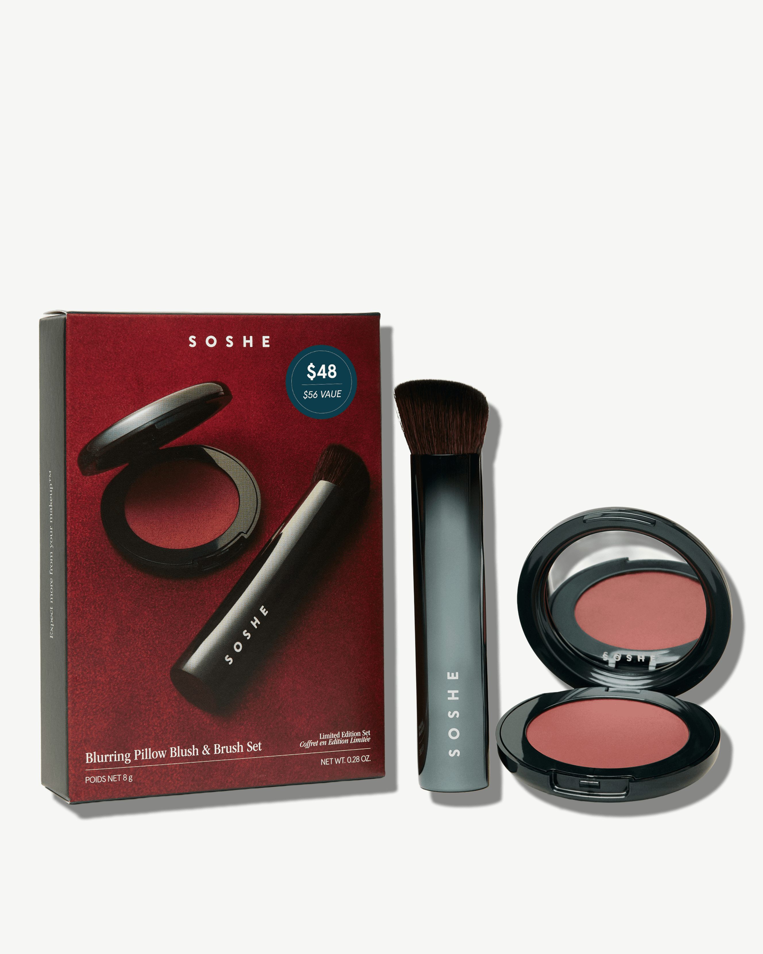 Blurring Pillow Blush & Brush Set