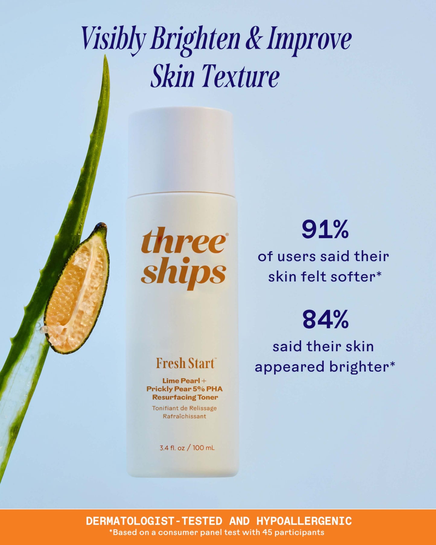 Fresh Start Lime Pearl + Prickly Pear 5% PHA Resurfacing Toner
