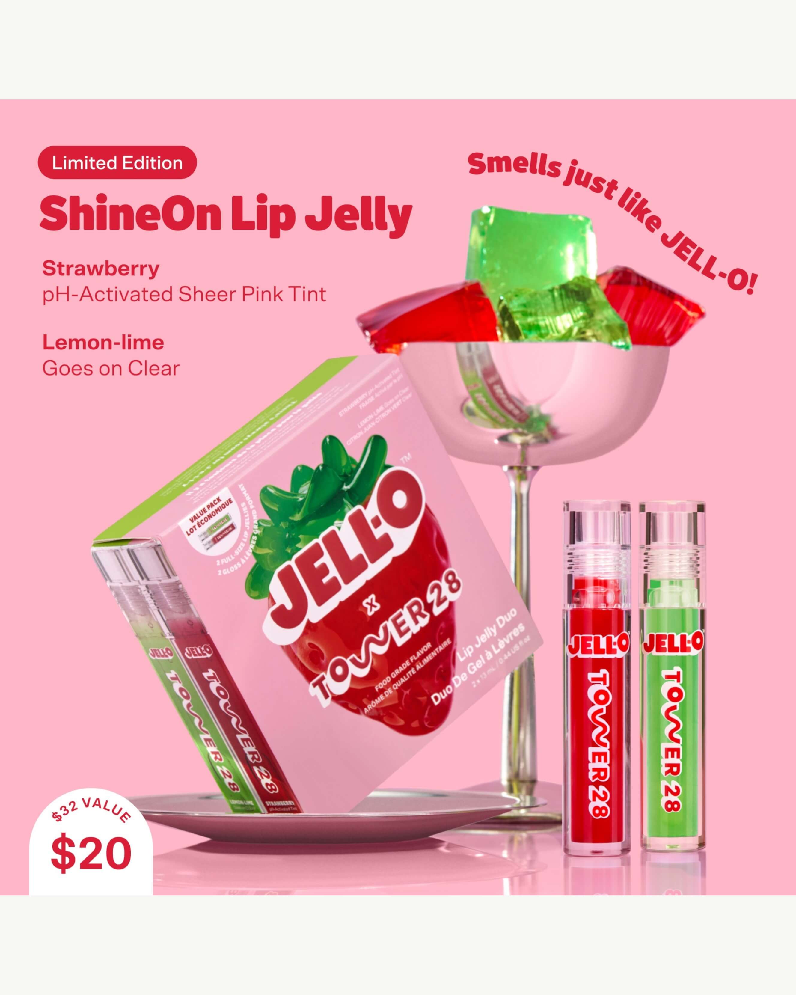 JELL-O X TOWER 28 Lip Jelly Duo