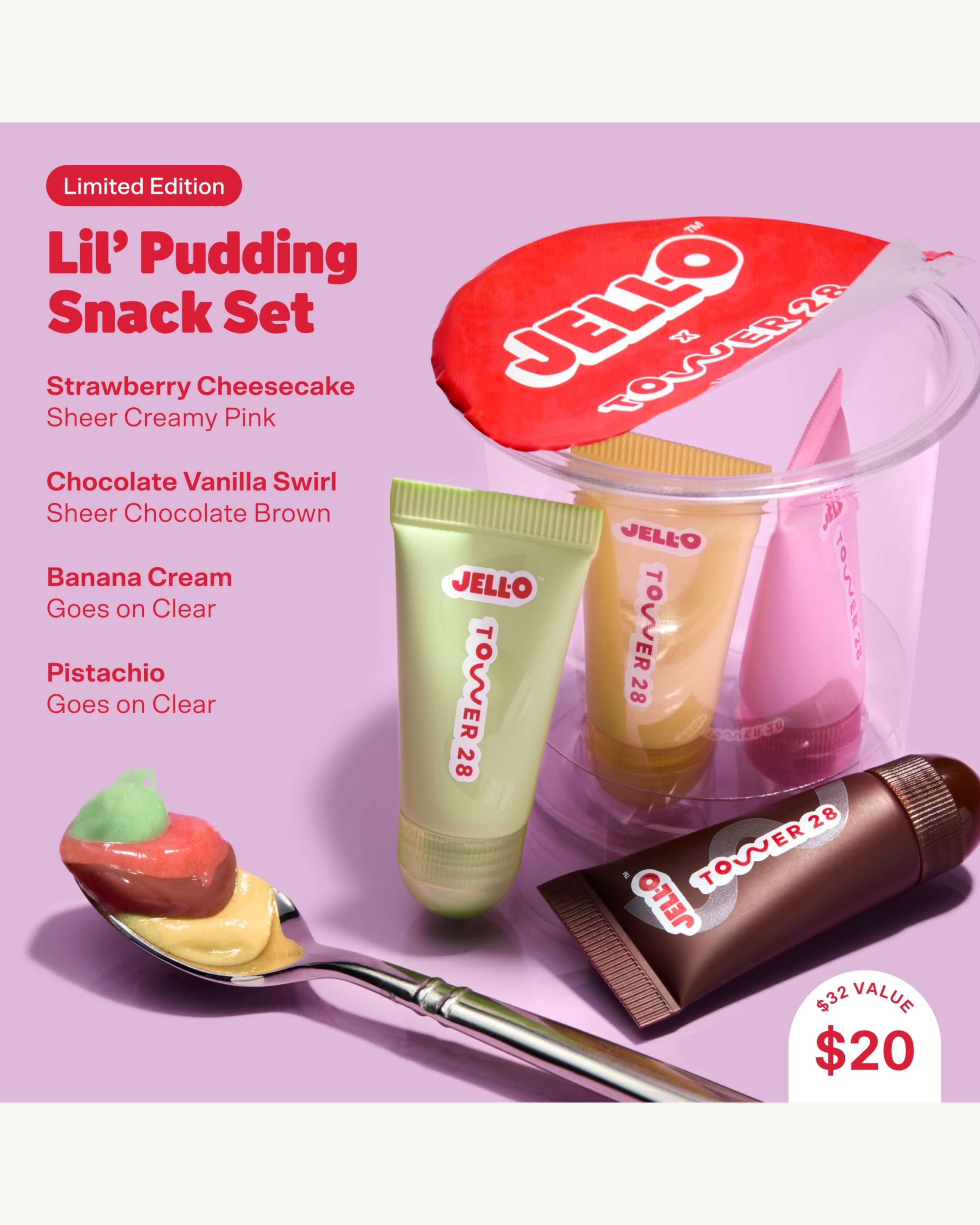 JELL-O X TOWER 28 Lil' Pudding Snack Set
