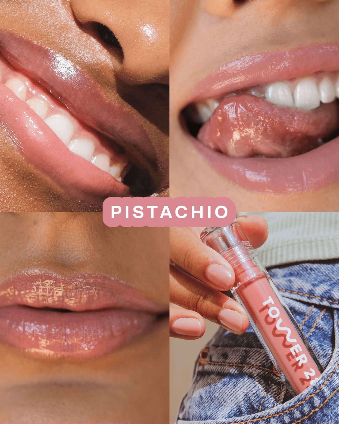 Pistachio (semi-sheer, milky nude pink)