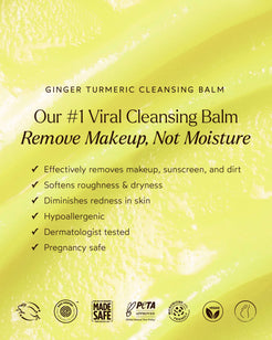 Ginger Turmeric Makeup Removing Cleansing Balm