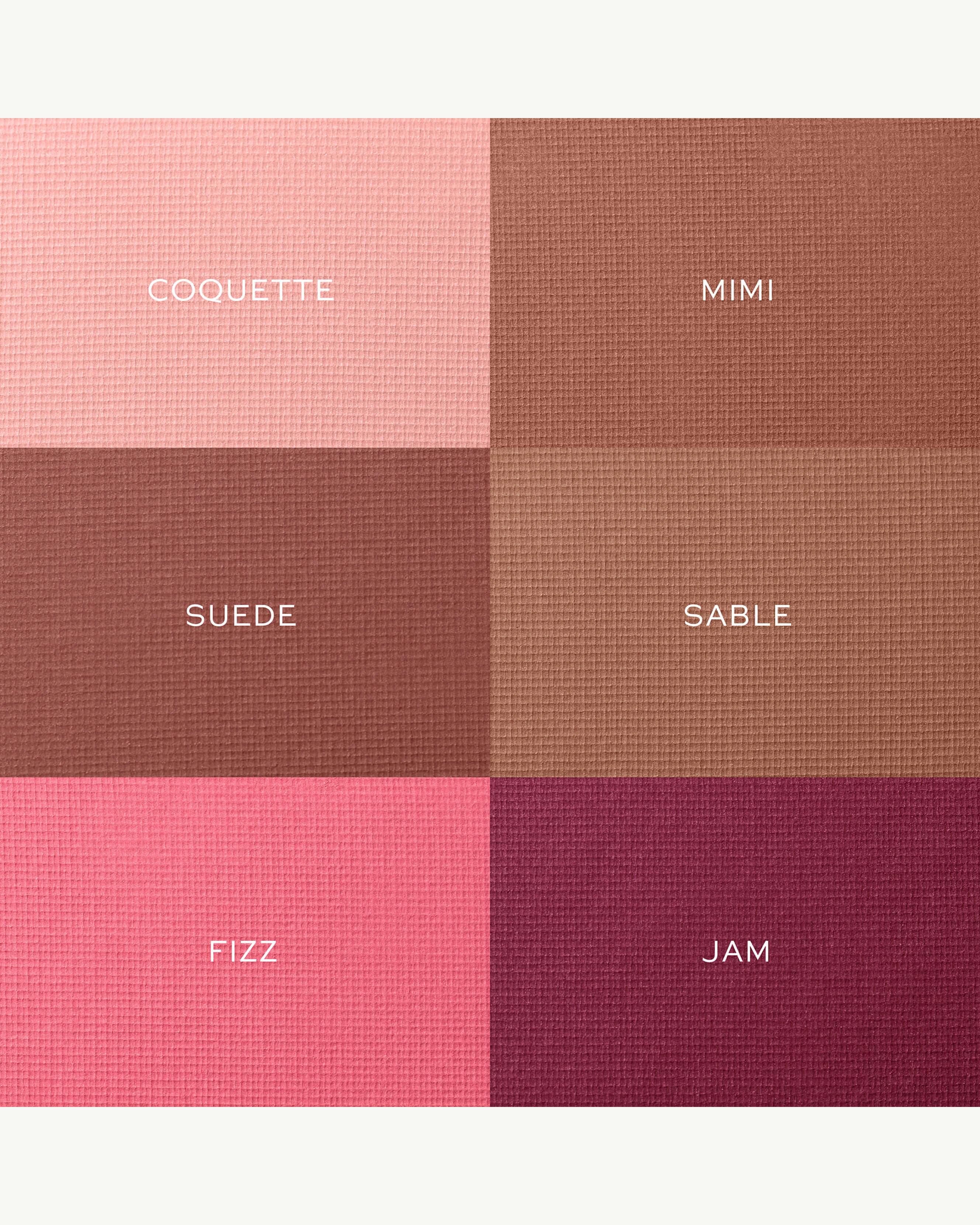 Suede + Sable (warm tawny + warm rose)