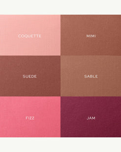 Coquette + Mimi (bright pinky peach + tawny beige)