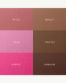 Petal + Biscuit (dusty nude rose + cool beige coffee)