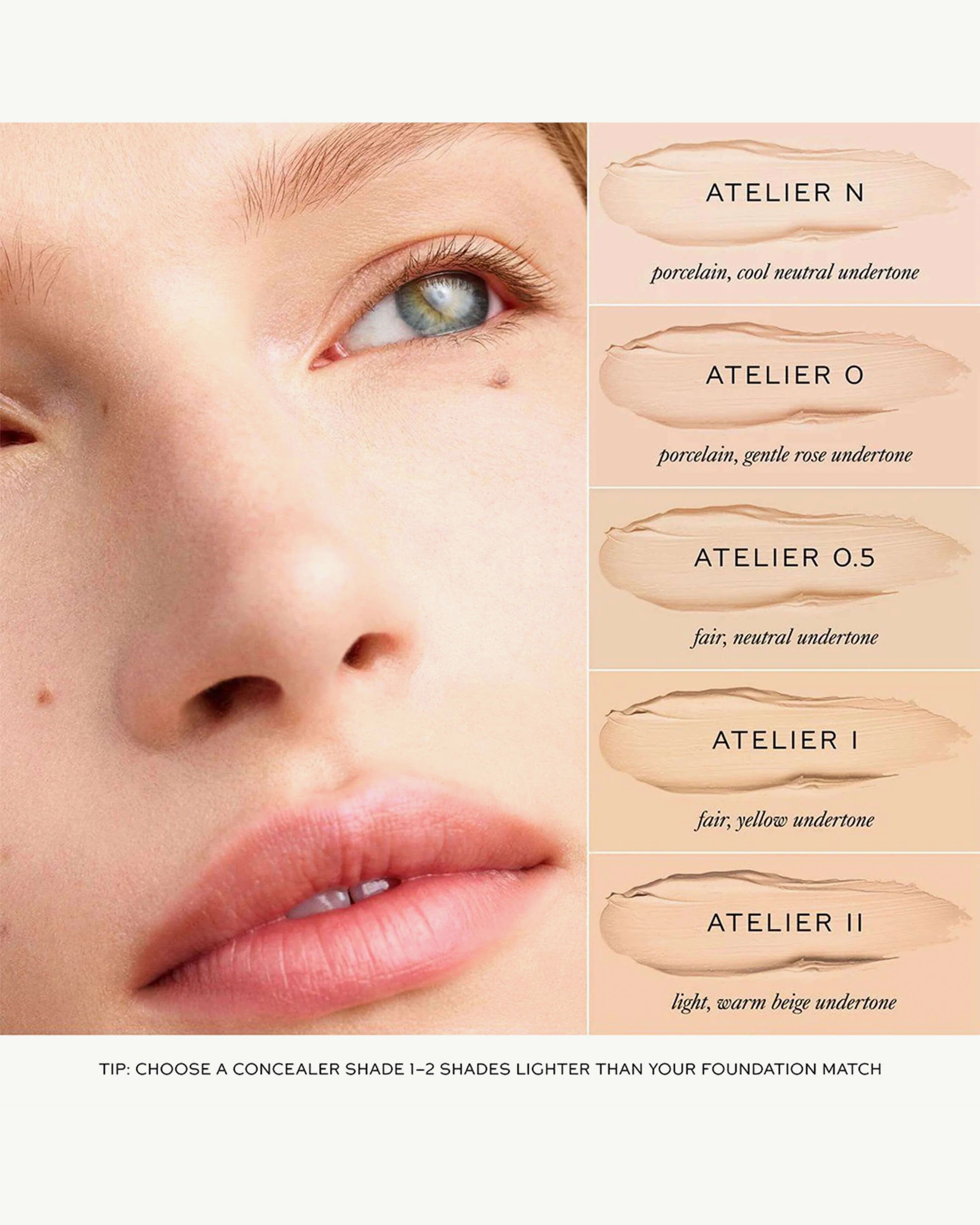 Atelier 0 (neutral, cool, gentle rose undertone)