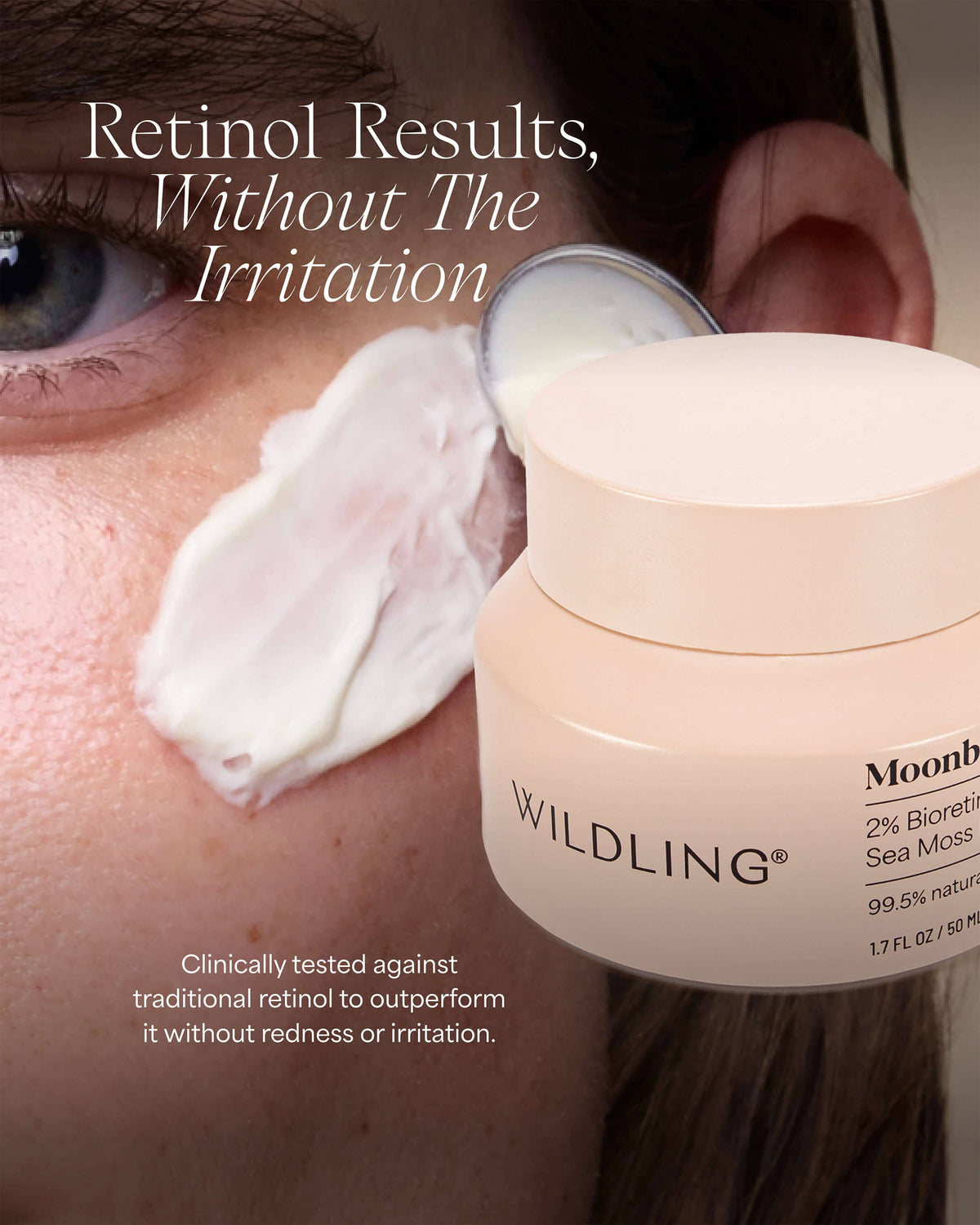 Moonbounce 2% Bioretinol Irish Sea Moss Plumping Moisturizer
