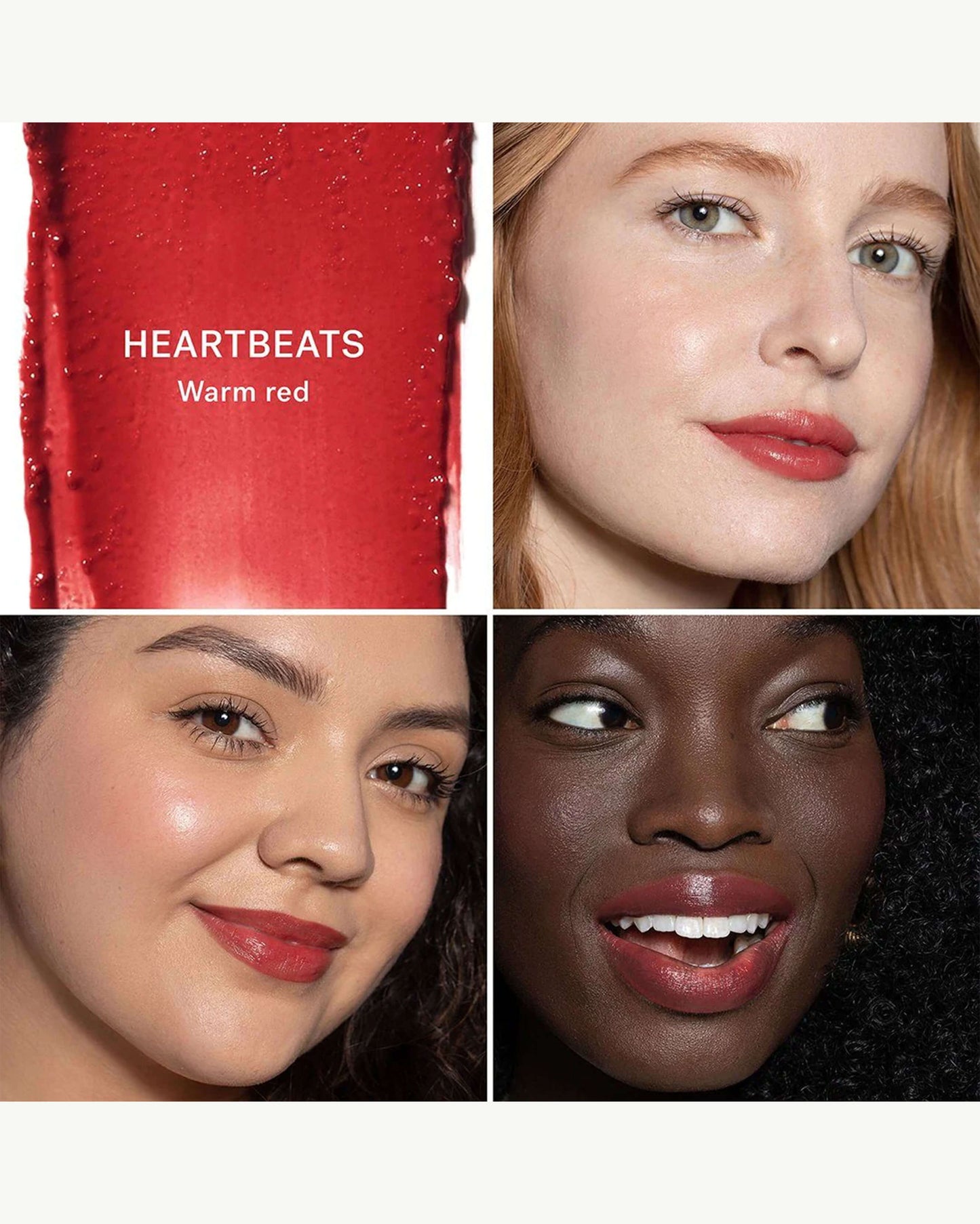 Heartbeats (red with warm undertones)