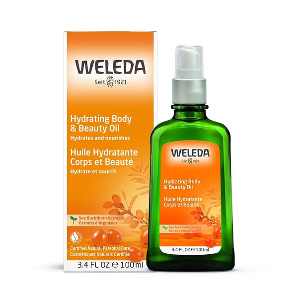 Weleda Sea Buckthorn Hydrating Body + Beauty Oil Clean, Natural Body
