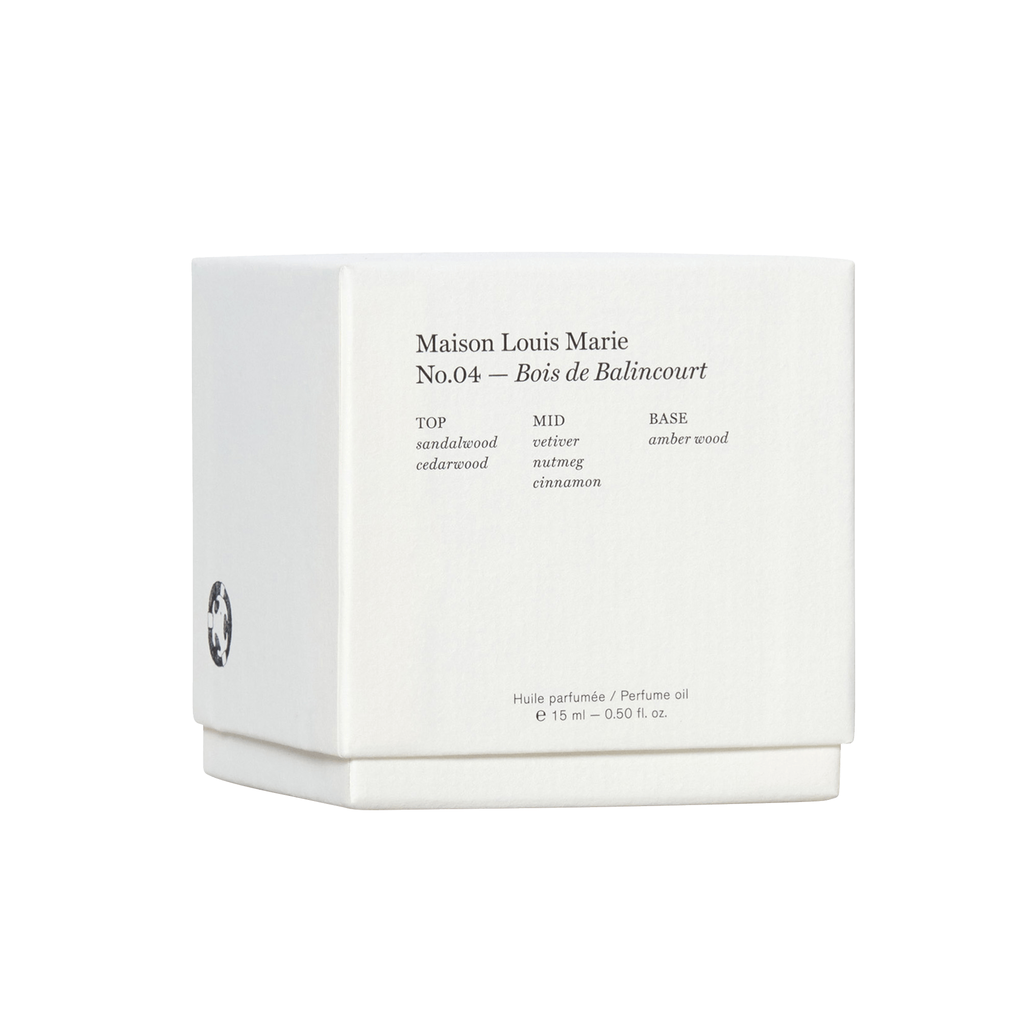  Maison Louis Marie - No.04 Bois de Balincourt Natural Roll-On  Perfume Oil, Luxury Clean Beauty + Non-Toxic Fragrance (0.5 fl oz