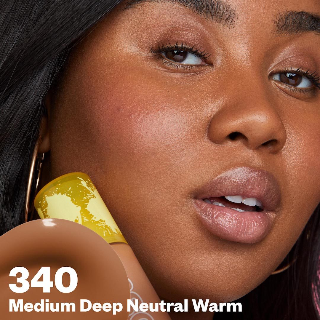  Medium Deep Neutral Warm 340 (medium deep with subtle peach undertones)